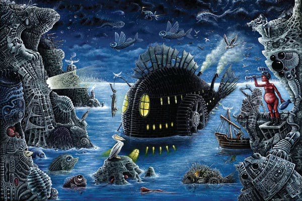R.S. Connett: The Night Trawler (Blue Version) by R.S. Connett