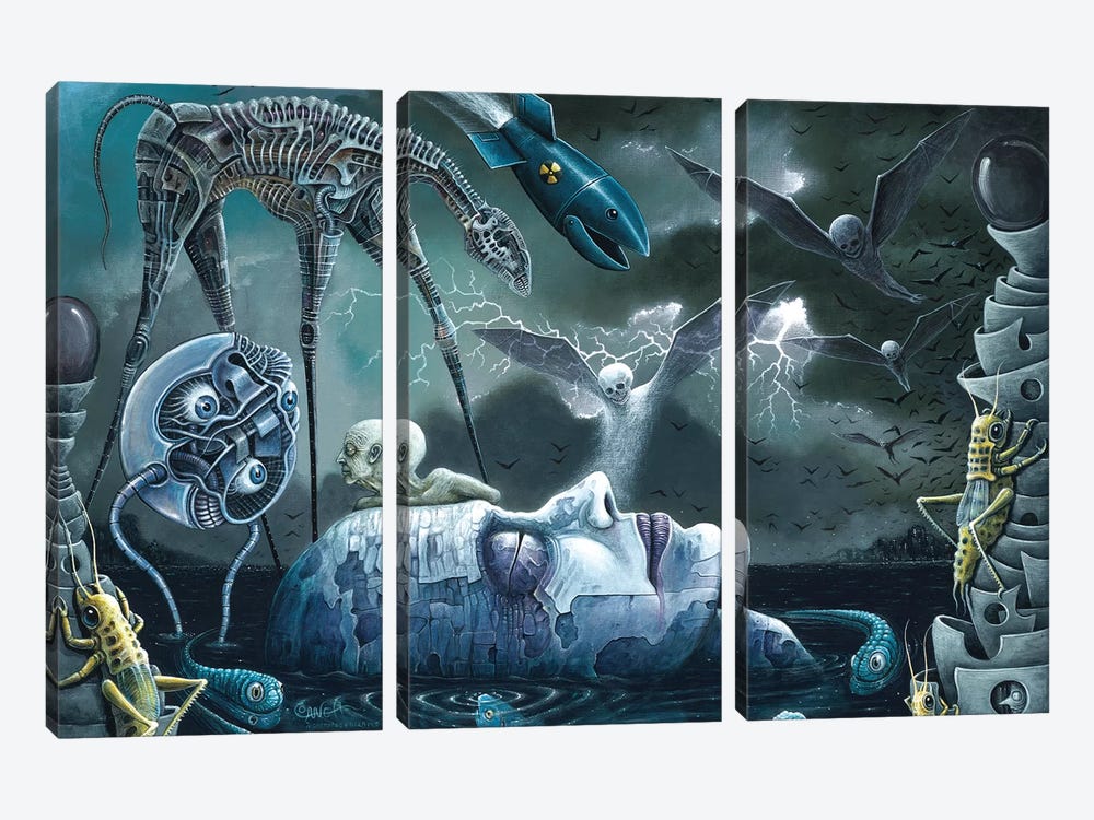 Dreams And Nightmares by R.S. Connett 3-piece Canvas Artwork