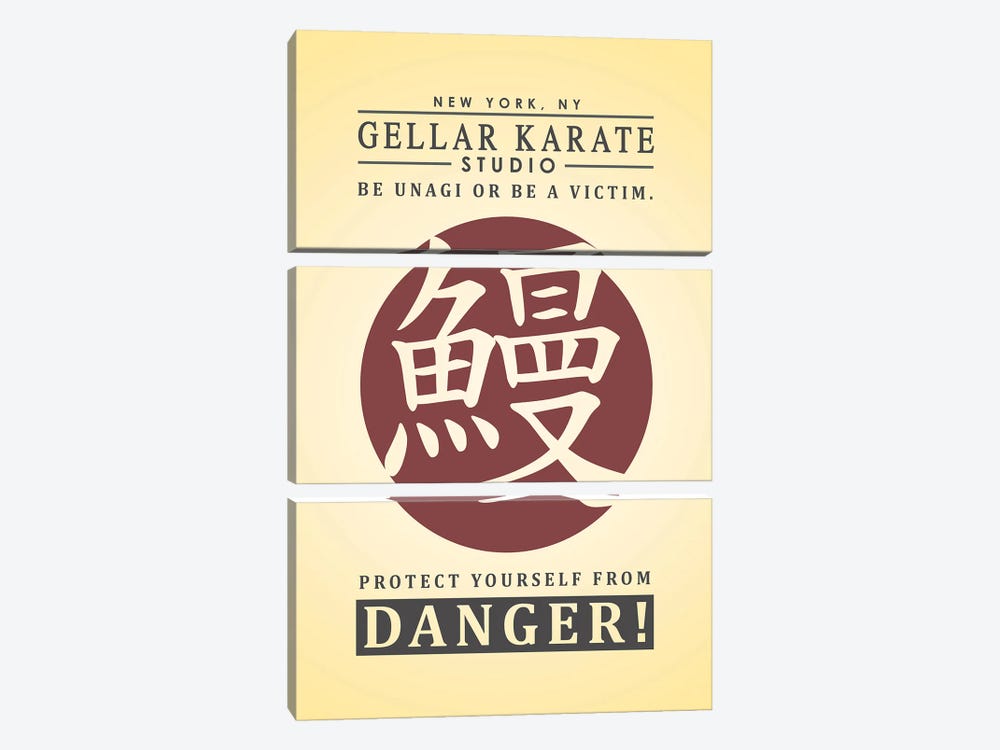 Gellar Karate by Ross Coskrey 3-piece Canvas Print