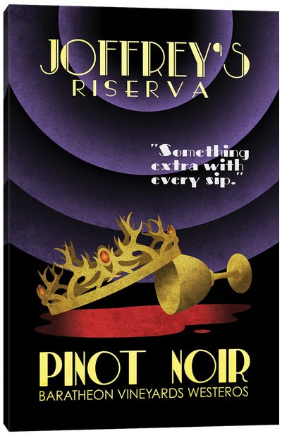 Joffrey's Riserva Canvas Art Print - Game of Thrones