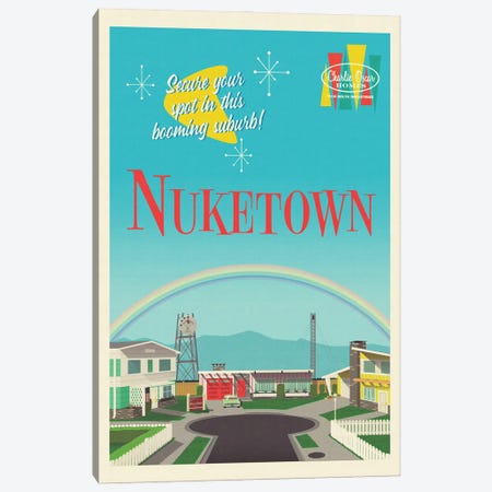 Nuketown Canvas Print #RCS15} by Ross Coskrey Canvas Artwork