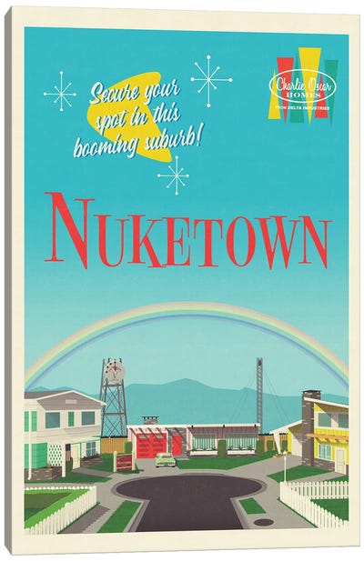 Nuketown Canvas Art Print - Vintage Posters