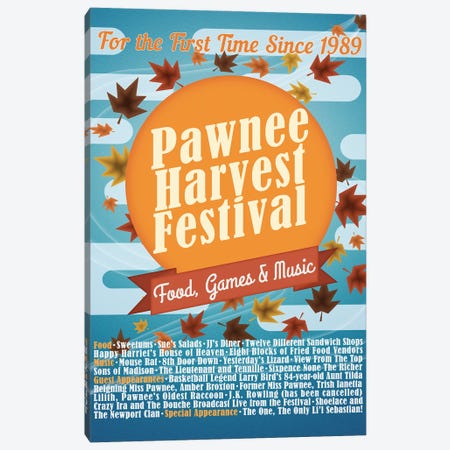 Pawnee Harvest Festival Canvas Print #RCS1} by Ross Coskrey Canvas Wall Art