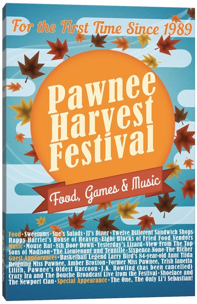 Pawnee Harvest Festival Canvas Art Print - Parks And Recreation