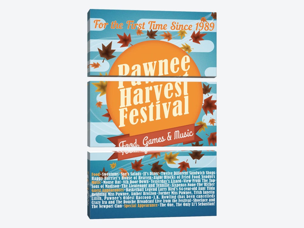 Pawnee Harvest Festival by Ross Coskrey 3-piece Art Print
