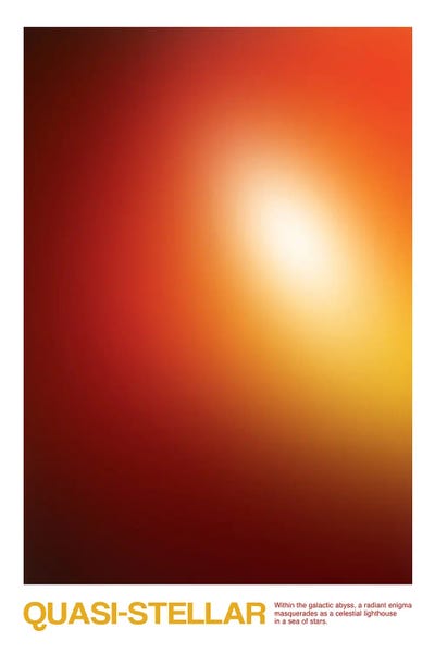 Quasi-Stellar by Ross Coskrey framed canvas print