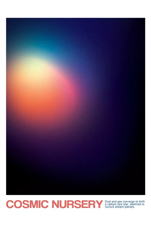 Cosmic Nursery by Ross Coskrey wall art