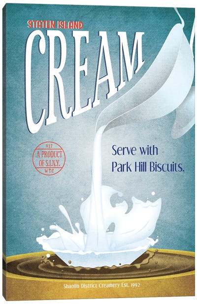 Cream Canvas Art Print - Vintage Kitchen Posters