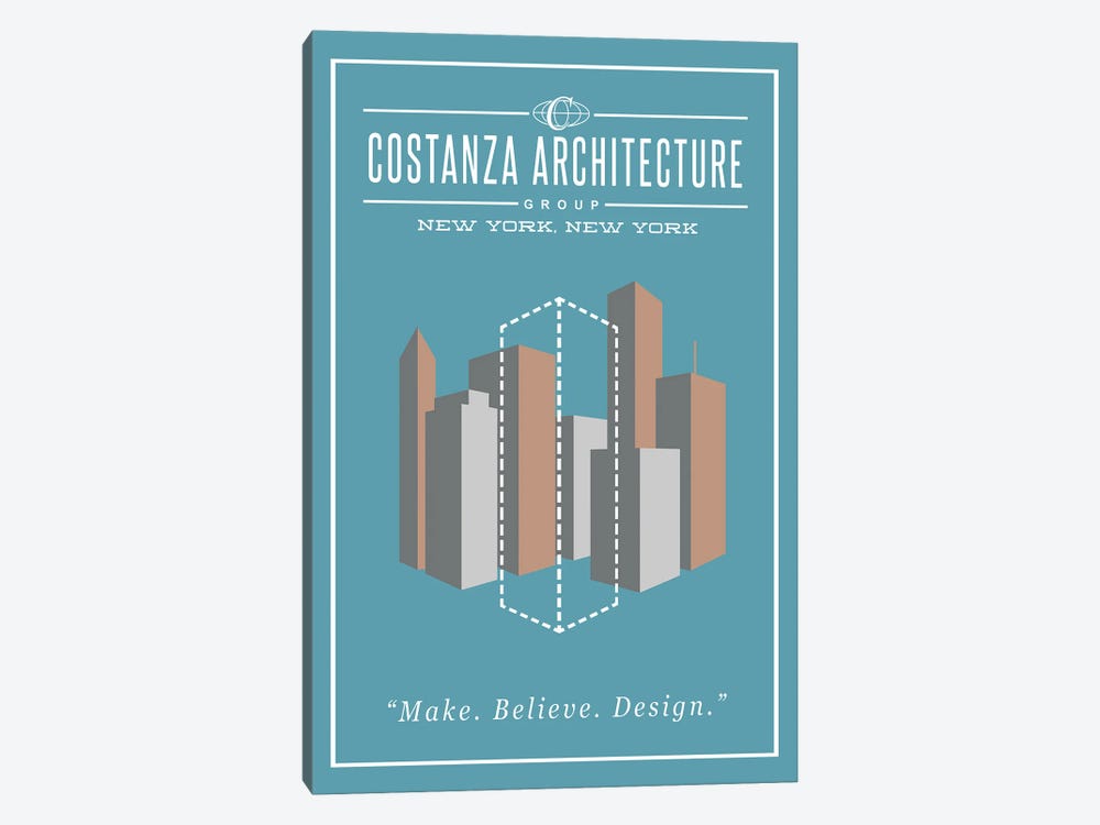 Costanza Architecture by Ross Coskrey 1-piece Canvas Print