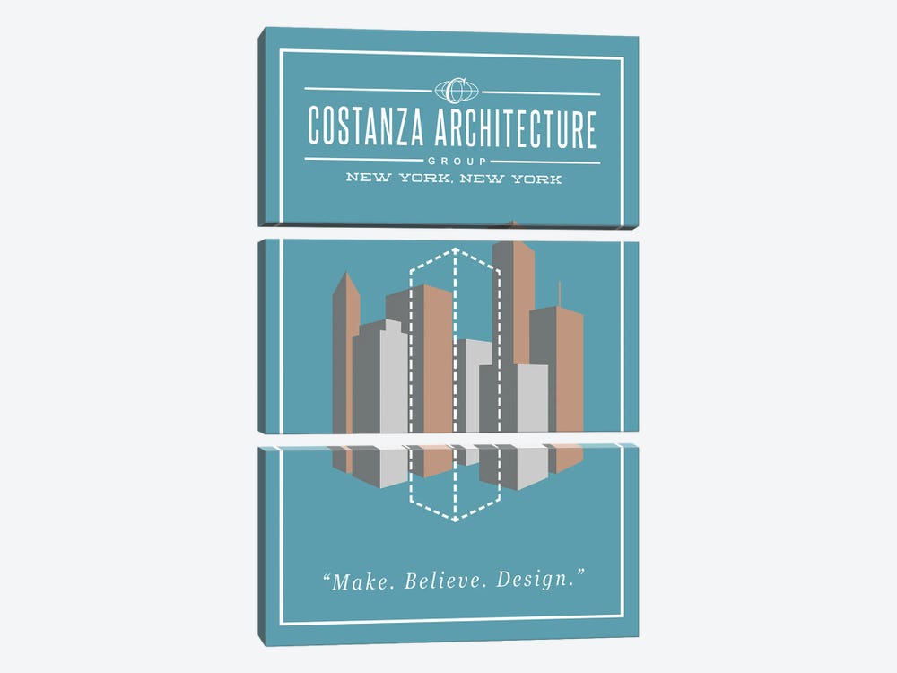Costanza Architecture by Ross Coskrey 3-piece Canvas Print