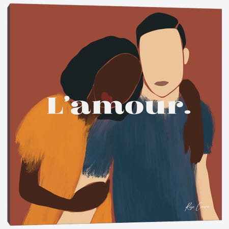 L'Amour Canvas Print #RCV15} by Rose Canva Canvas Art Print