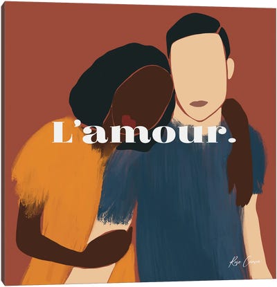 L'Amour Canvas Art Print - Diversity