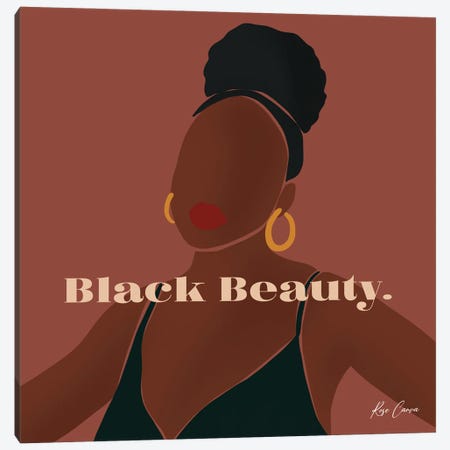 Black Beauty Canvas Print #RCV16} by Rose Canva Canvas Art Print