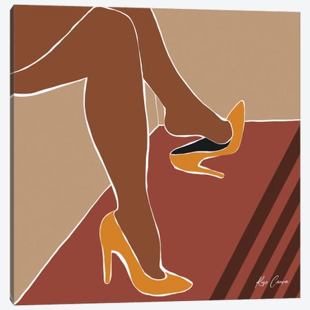 Yellow Heels Canvas Print #RCV24} by Rose Canva Canvas Artwork