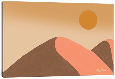 Desert Dusk Canvas Art Print - Rose Canva
