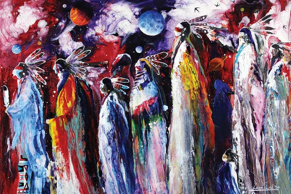 Native American Décor: Cosmosis by Red Bird Smith Art