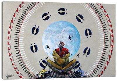 Prairie Whisperer Canvas Art Print - Mandala Art