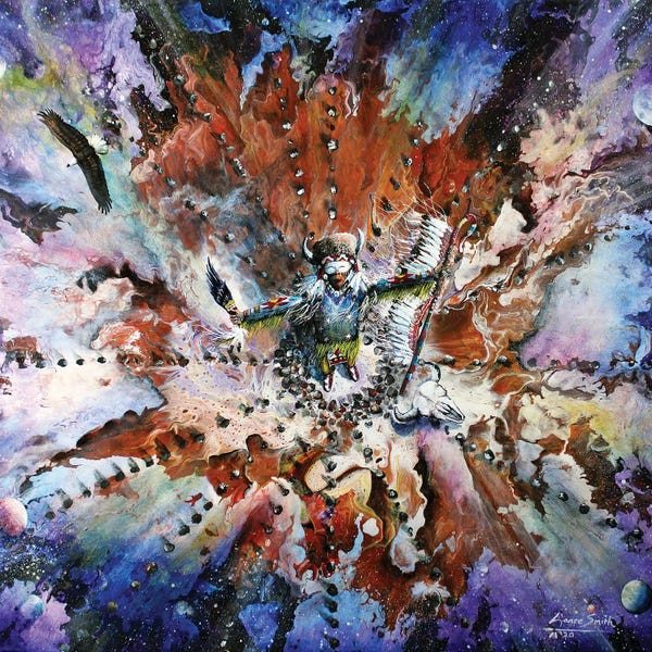 Native American Décor: Medicine Mountain by Red Bird Smith Art