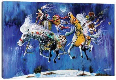 Winter Solstice Canvas Art Print - Native American Décor