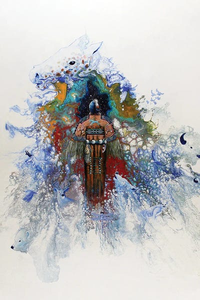 Native American Décor: Good And Beautiful Woman by Red Bird Smith Art