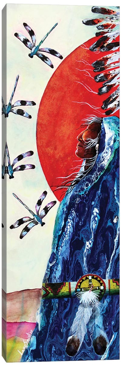 Twin Dragon I Canvas Art Print - Native American Décor