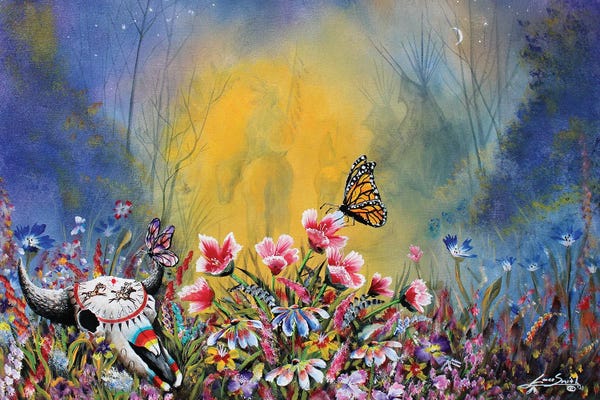 Monarch Butterflies: Paula's Garden by Red Bird Smith Art