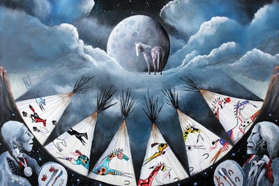 Spirit Song by Red Bird Smith Art gallery poster