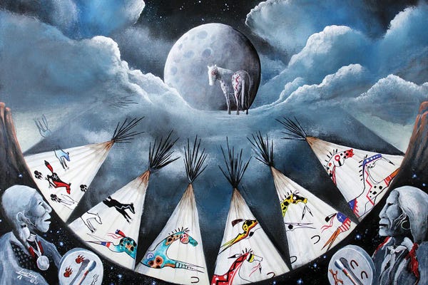 Native American Décor: Spirit Song by Red Bird Smith Art