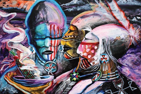 Native American Décor: Mystical Cleansing by Red Bird Smith Art