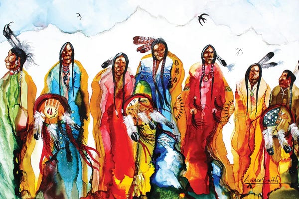 Indigenous & Native American Culture: Council by Red Bird Smith Art