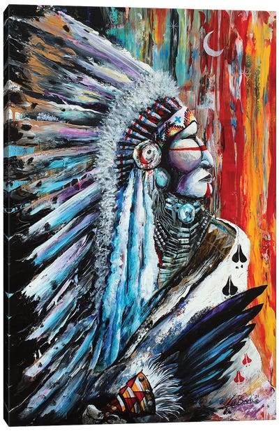 The Visionary Canvas Art Print - Native American Décor