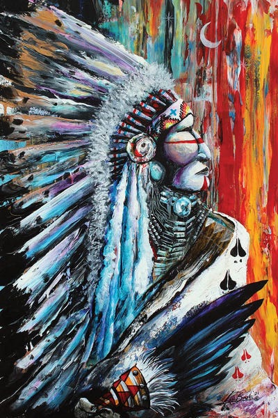 Native American Décor: The Visionary by Red Bird Smith Art