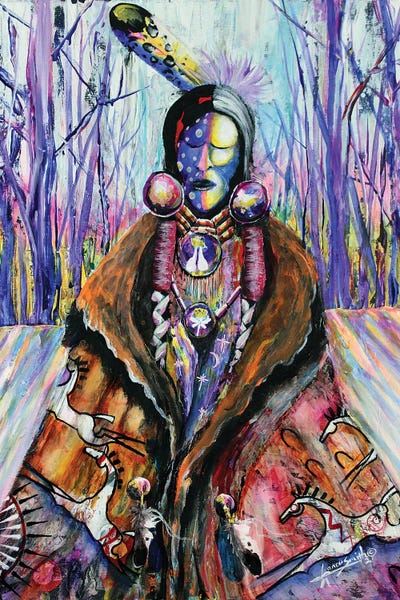 Indigenous & Native American Culture: Morning Prayer by Red Bird Smith Art