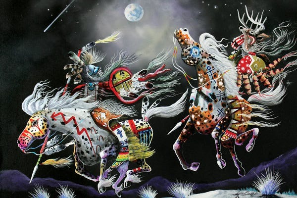 Native American Décor: Moon Dancers by Red Bird Smith Art