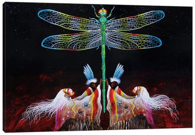 Creator's Breath Canvas Art Print - Dragonfly Art