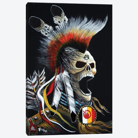 Ancestral Rage Canvas Print #RDB52} by Red Bird Smith Art Art Print