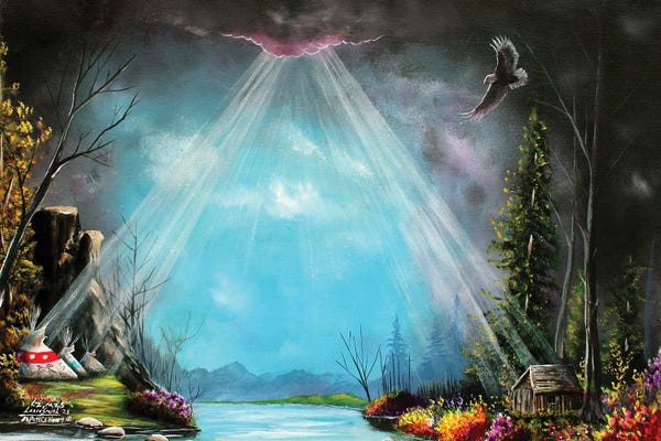 Native American Décor: Patti's Heart by Red Bird Smith Art