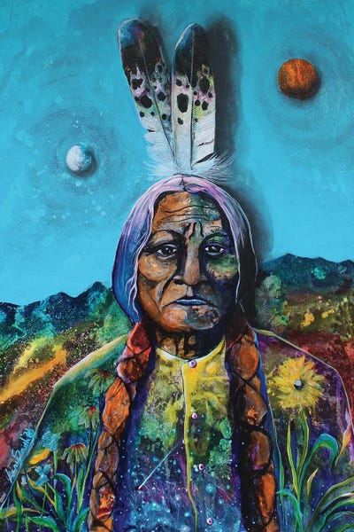Indigenous & Native American Culture: Earth Moon And Sun by Red Bird Smith Art