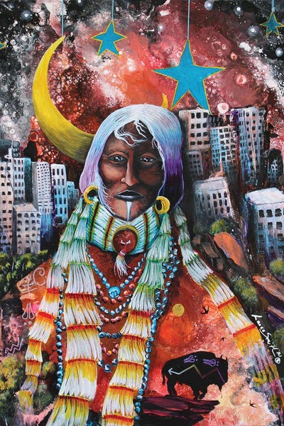 I Am Brown by Red Bird Smith Art gallery poster