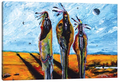3 Spirits Canvas Art Print - Art by Native American & Indigenous Artists