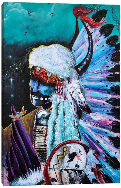 Enigma Canvas Art Print - Art by Native American & Indigenous Artists