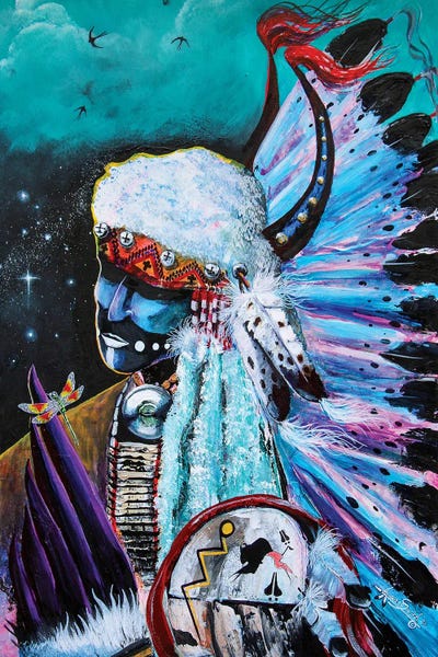 Indigenous & Native American Culture: Enigma by Red Bird Smith Art