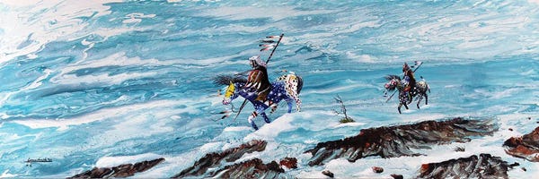 Horseback: Snow Walkers by Red Bird Smith Art