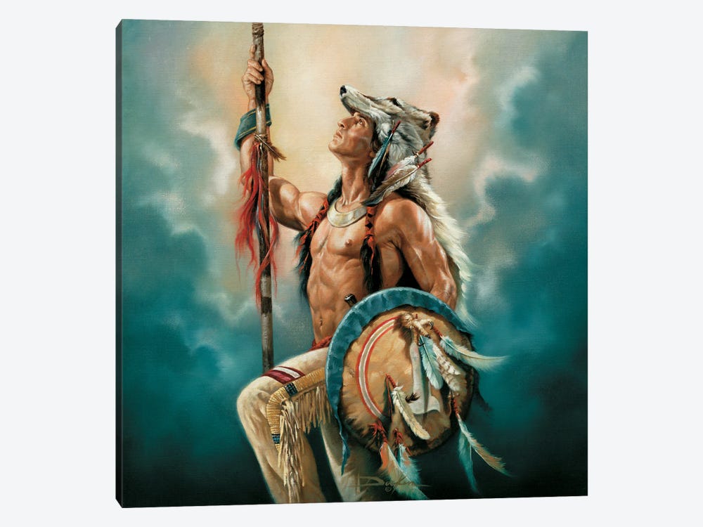 Gathering Of Nations-Defender Of Spirits by Russ Docken 1-piece Canvas Print
