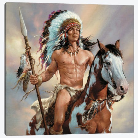 Gathering Of Nations-Defender Of Truth Canvas Print #RDC12} by Russ Docken Canvas Artwork