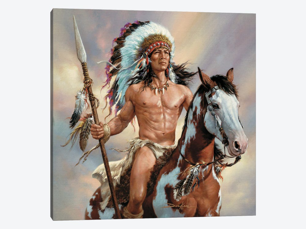 Gathering Of Nations-Defender Of Truth by Russ Docken 1-piece Canvas Wall Art