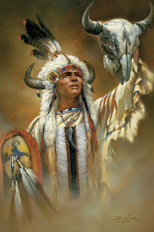 Legend Of The White Buffalo-Native American Man