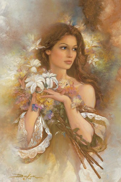 Beauty And Lilies by Russ Docken canvas print