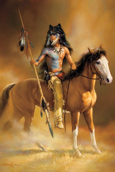 Russ Docken: Call Of The Wolf-Native American And Horse by Russ Docken