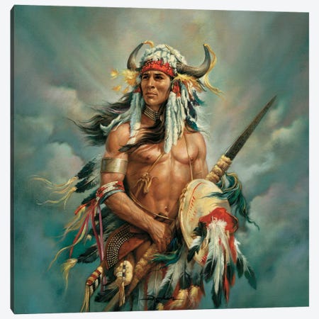 Gathering Of Nations-Defender Of Honor Canvas Print #RDC9} by Russ Docken Canvas Artwork
